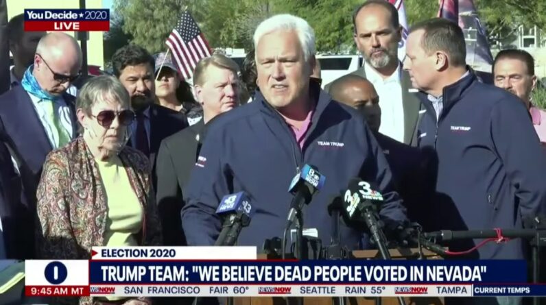 "DEAD PEOPLE VOTING" President Trump Team Says VOTER FRAUD In Nevada