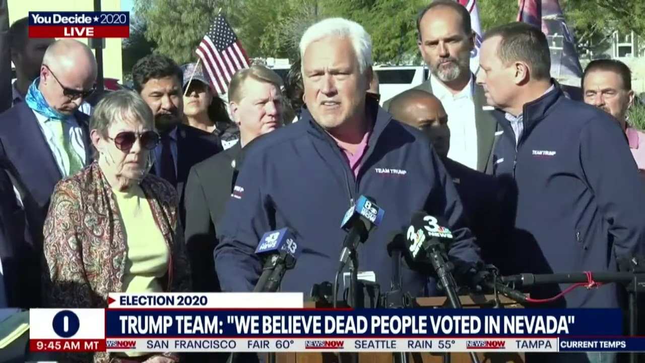 "DEAD PEOPLE VOTING" President Trump Team Says VOTER FRAUD In Nevada