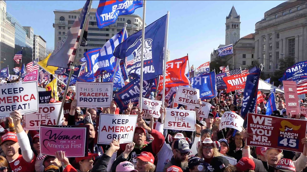 Massive crowd rallies for President Trump at 'Million MAGA March'