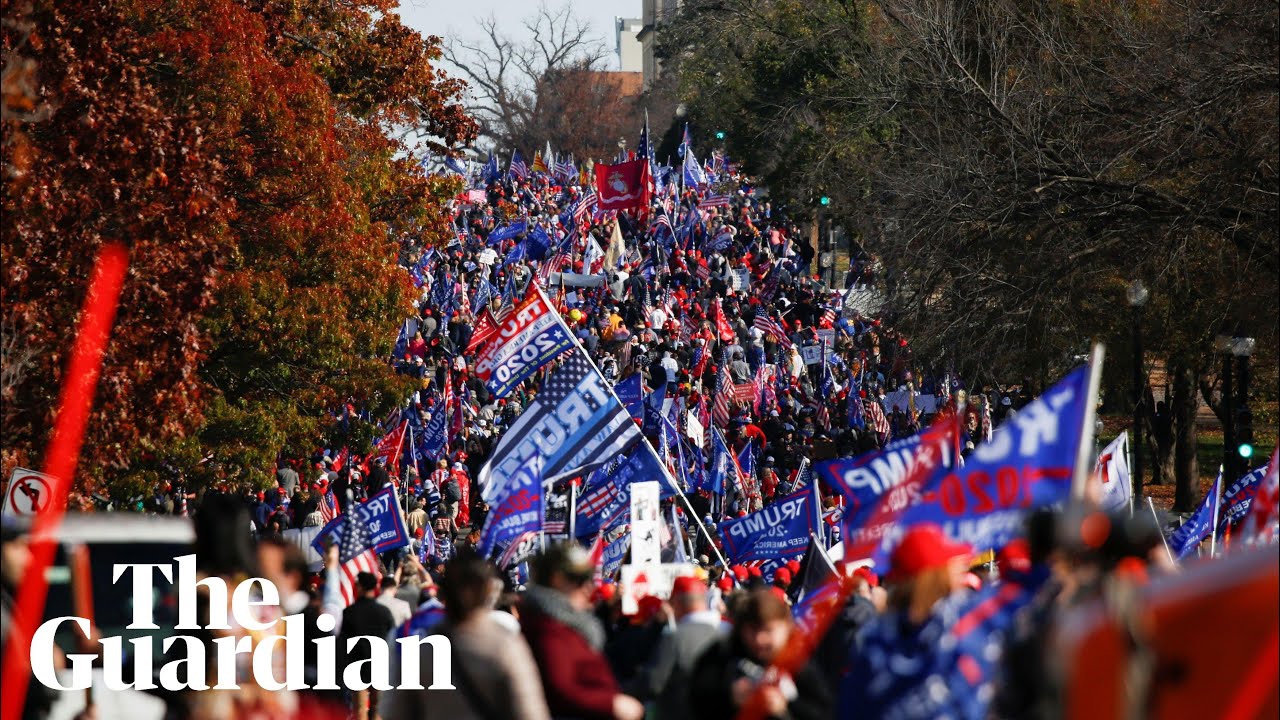 Million Maga March: Trump supporters protest in Washington