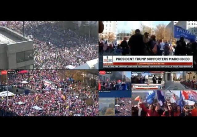 Awesome God 2020 USA Election President Donald J Trump Million MAGA March Washington DC LIVE Protest