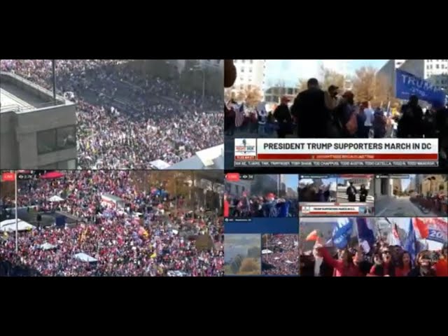 Awesome God 2020 USA Election President Donald J Trump Million MAGA March Washington DC LIVE Protest