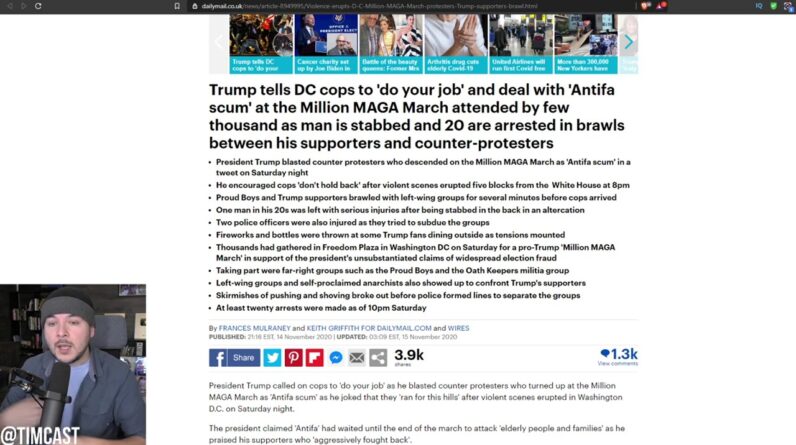 Antifa And BLM Leftists Brutally Beat Trump Supporters And Random People In At Million MAGA March