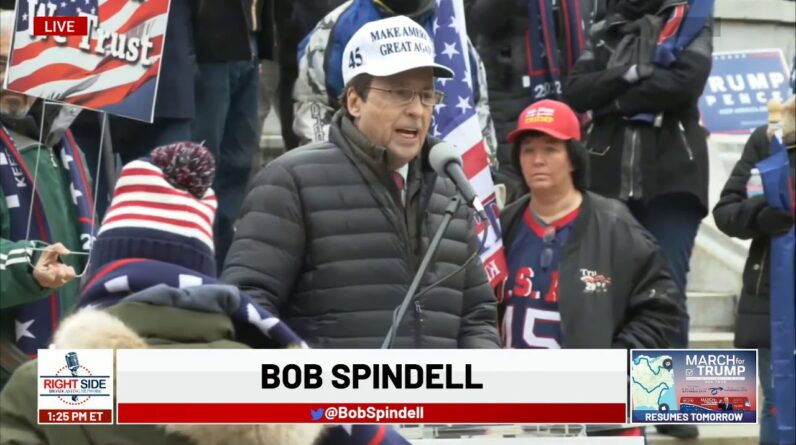 Bob Spindell Speaks at March for Trump Bus Tour Stop in Madison, WI 12/7/20/7/20