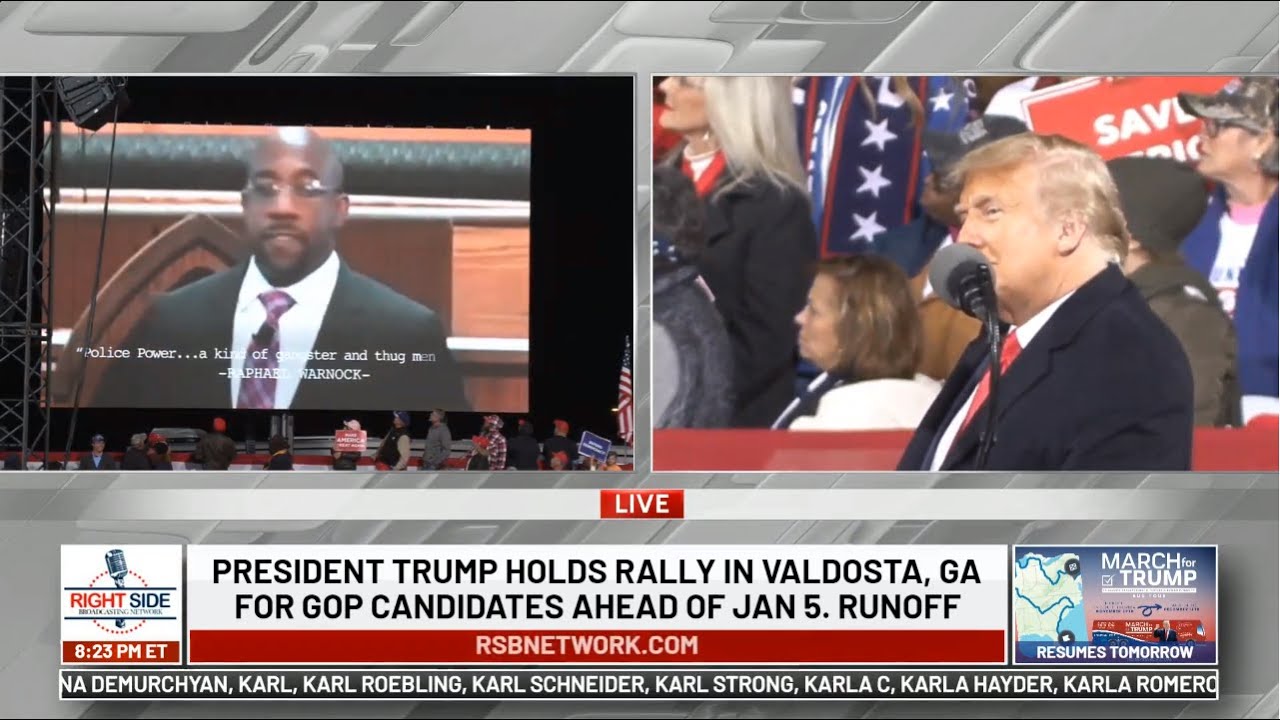 🔴 LIVE: President Donald Trump Rally LIVE in Valdosta, GA