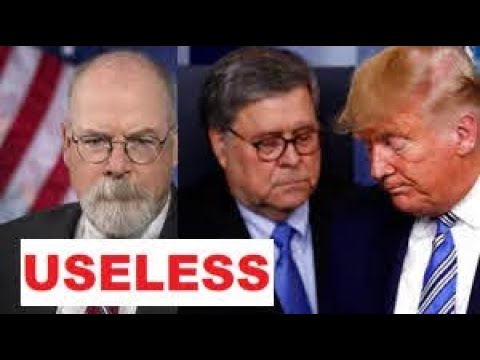 AG BARR EXPECTED A BIDEN "WIN" SINCE OCT! SELLS OUT PATRIOTS, SETS UP USELESS DURHAM SPECIAL COUNSEL