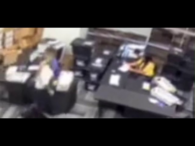 Watch Two GA Poll Workers Each Pass the Same Stack Of Ballots Through The Machine THREE Times