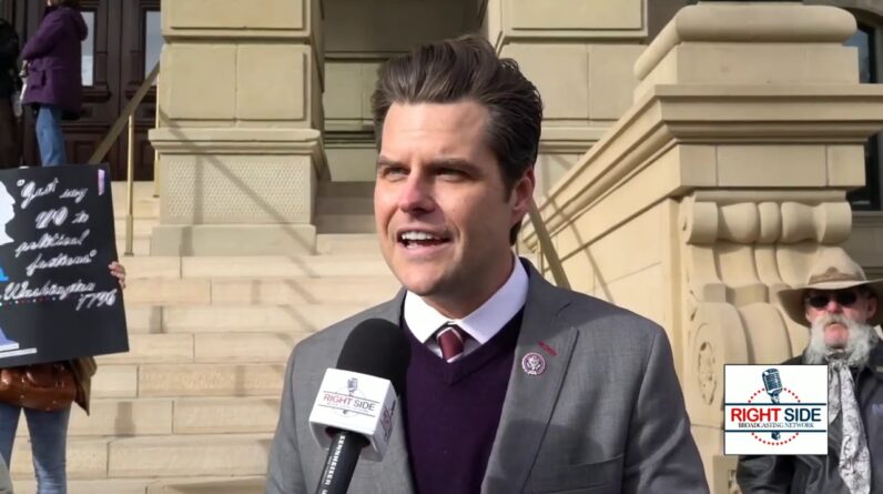 Rep. Matt Gaetz (R-FL) talks with RSBN's Brian Glenn in Cheyenne, WY 1/28/21