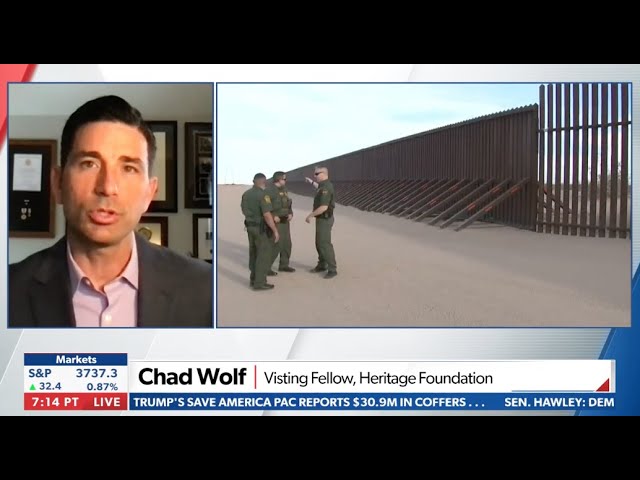 Why Joe Biden Was Wrong to Halt Construction of the Border Wall | Chad Wolf on Newsmax TV