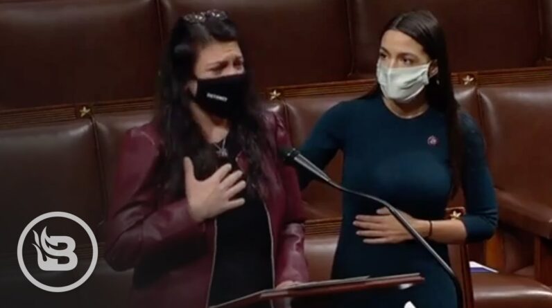 Rashida Tlaib Has TOTAL MELTDOWN On House Floor, Starts Crying Next to AOC