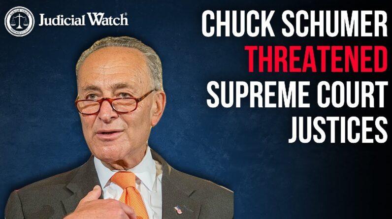 INCITEMENT? Reminder: Schumer Threatened SCOTUS Justices, Which is a Crime! DOJ/Senate did NOTHING!