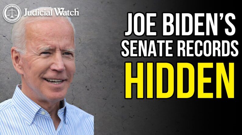 What's Biden Hiding? Judicial Watch Fights for Hidden Senate Records