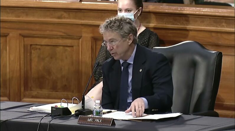 Dr. Rand Paul Paul Joins Hearing on Foreign Relations