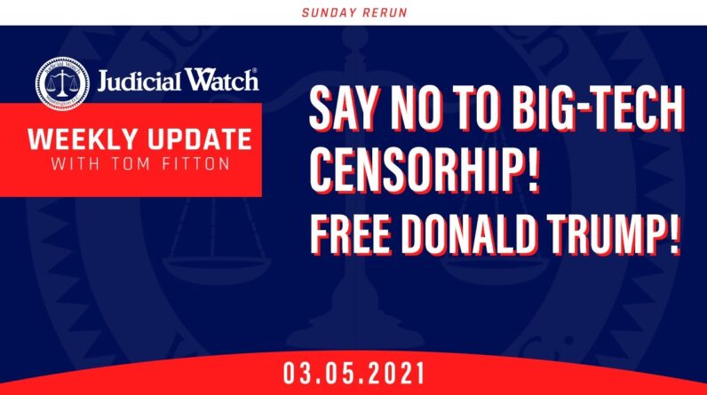 SAY NO TO BIG TECH CENSORSHIP—Free Donald Trump!  Left Seeks to Abuse IRS Info—AGAIN