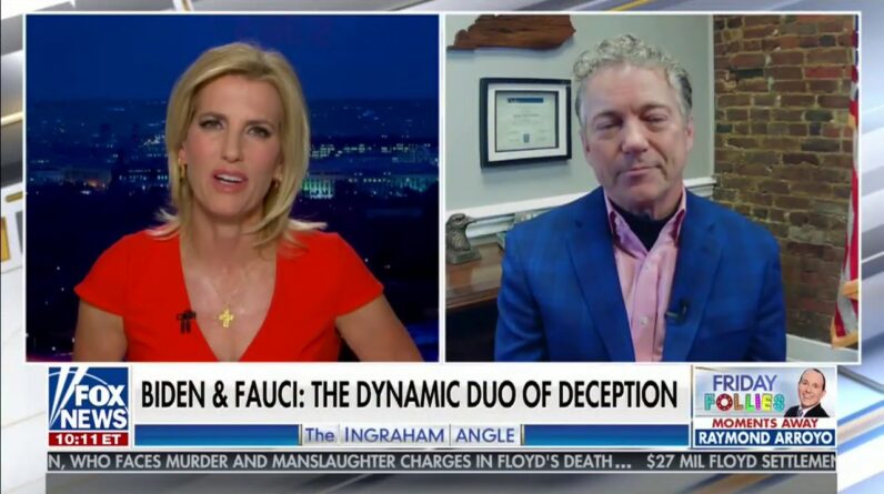 Sen. Paul Discusses Dr. Fauci with Laura Ingraham - March 12, 2021