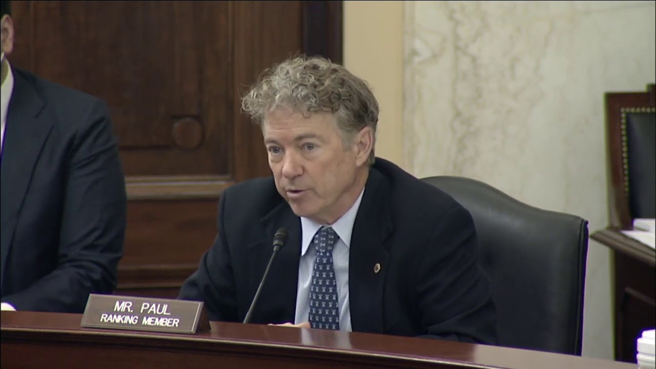 Sen. Paul's Statement at Small Business Committee Hearing - March 17, 2021