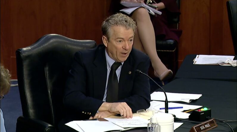 Senator Paul's Opening Statements at HELP Hearing - March 18, 2021