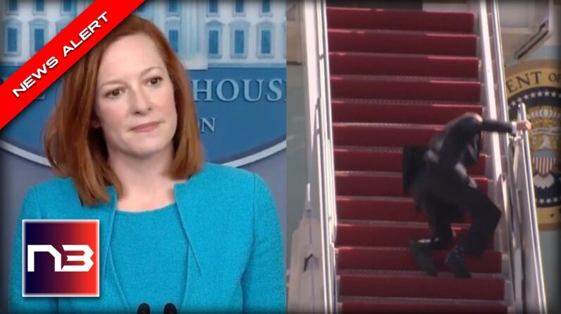 You Won’t Believe How Jen Psaki is Desperately Covering for Joe after He Fell 3 Times