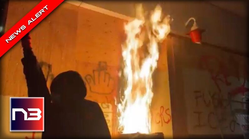 INSURRECTION? Antifa Thugs Set Fire to Federal ICE Facility With People Still Inside