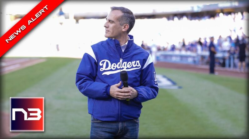 WATCH What Happens When LA Dodgers Fans See Their Mayor on the Jumbotron - it was So Loud