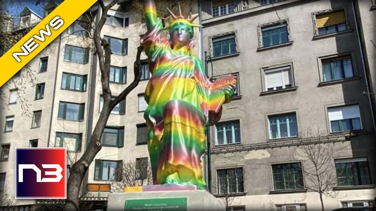 BLM Rainbow Statue Goes Up in Budapest but it's Time There Did Not Last Very Long