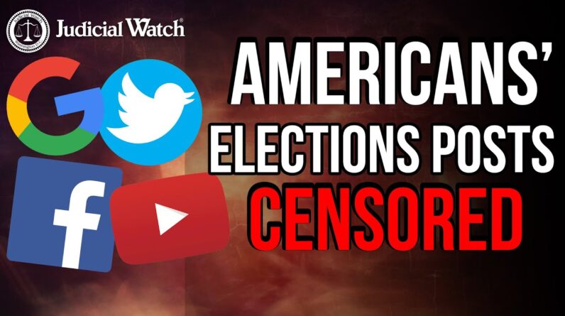 BREAKING: Docs Show CA & Big Tech CENSORED Americans’ Election Posts!