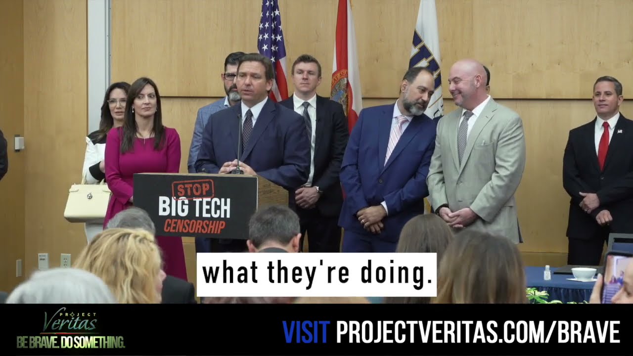 James O'Keefe Joins Florida Governor Ron DeSantis for Signing of Historic Big Tech Censorship Bill