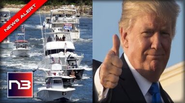 Trump INSTANTLY Cheers when he hears of massive MAGA flotilla outside of Mar-A-Lago