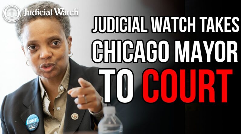 HAPPENING TODAY: Judicial Watch Sues Lori Lightfoot over Race Discrimination!