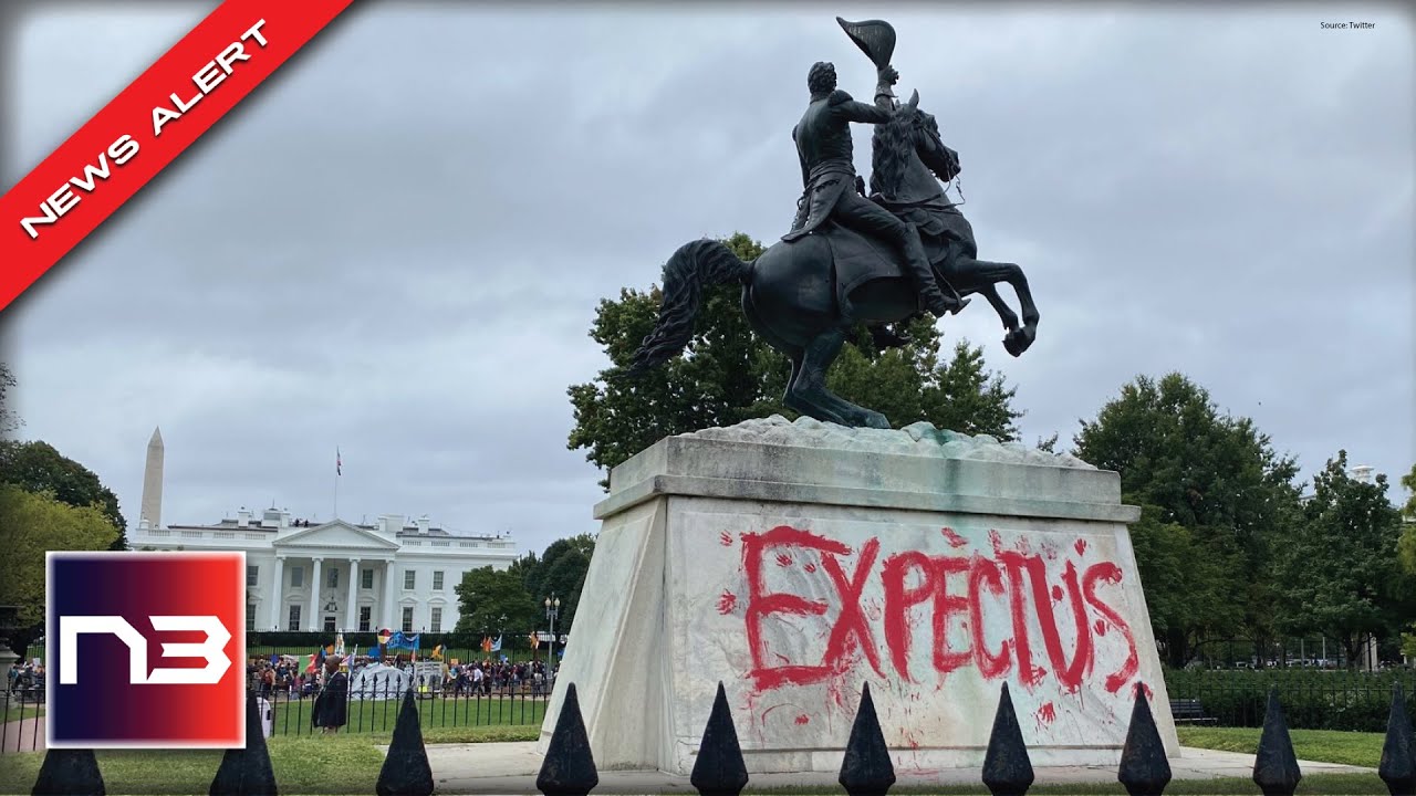 Climate Protestors Swarm Biden White House, Police Called And Democrat Statue Vandalized