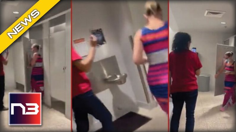 Sen. Kyrsten Sinema Stalked By Left-Wing Activists, Suddenly Hides In Bathroom In Wild Clip