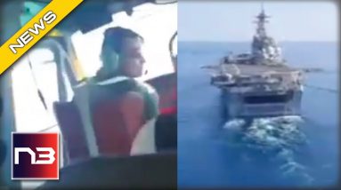 Iranian Helicopter Pilot CAUGHT Going After US War Ship
