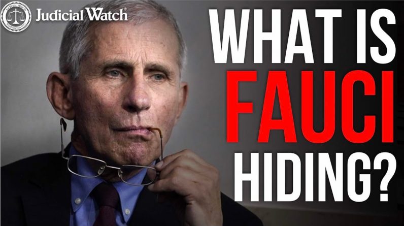 Judicial Watch SUES For Fauci Secrets