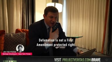 James O’Keefe Confronts NYT Reporter: “Defamation is not a First Amendment protected right.”