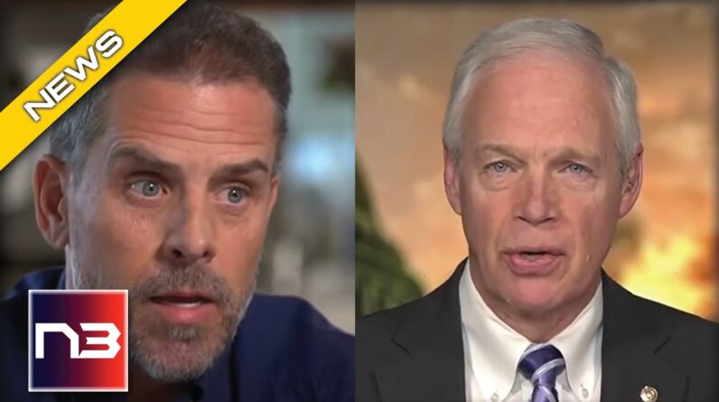 Live On Fox News Ron Johnson Exposes Media’s Biggest Lie About Hunter Biden