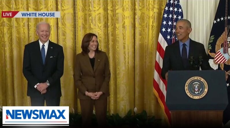 BREAKING: Barack Obama returns to the White House with President Joe Biden and VP Kamala Harris