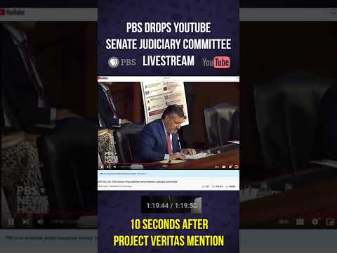 PBS News DROPS Senate Judiciary Committee Livestream Right When Veritas FBI Leaks Are Mentioned