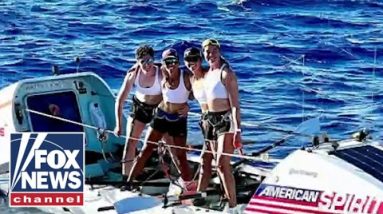 All-female rowing team breaks world record on trip from California to Hawaii