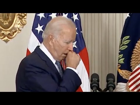 Internet Erupts At Biden Taking Off Mask Only to Cough Twice Into His Hand