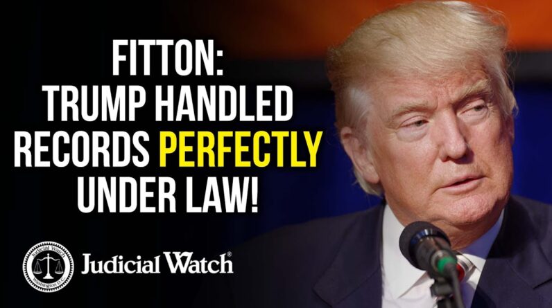 Trump Handled Records PERFECTLY Under Law!