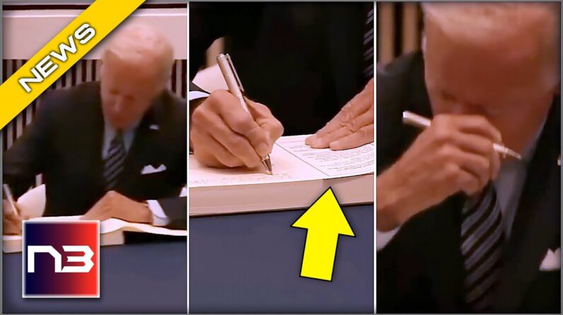 You Won't Believe What This Cameraman Caught Biden Doing When Signing Queen's Condolence Book