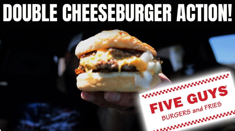 Eating Five Guys 'Double Cheeseburger'