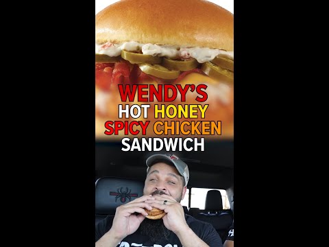 Eating Wendy's Hot Honey Spicey Chicken Sandwich