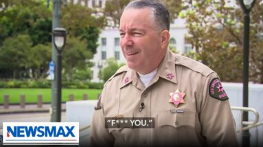 'Welcome to LA': County Sheriff gets interrupted while speaking about Soros-planted DA