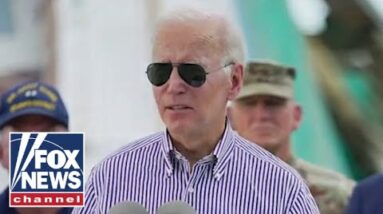 Biden ridiculed for hot mic moment from Florida visit