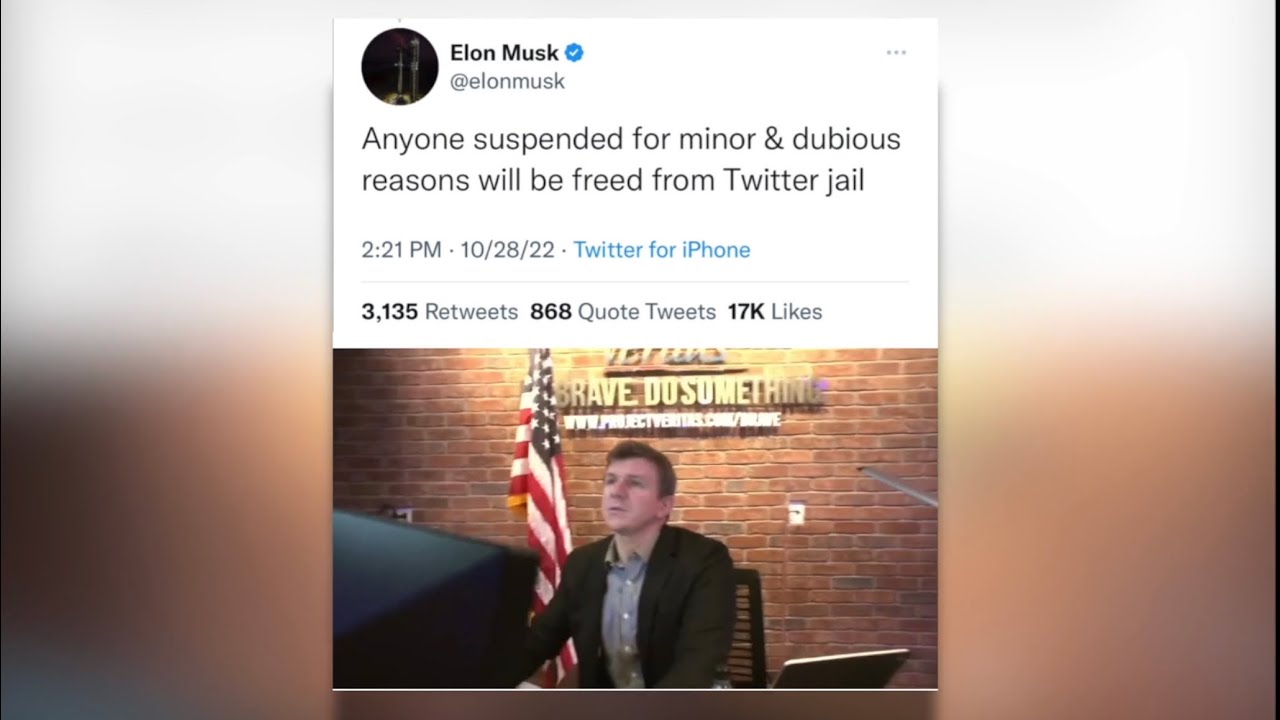 James O’Keefe Explains “Dubious” Reasoning for Veritas Twitter Suspensions