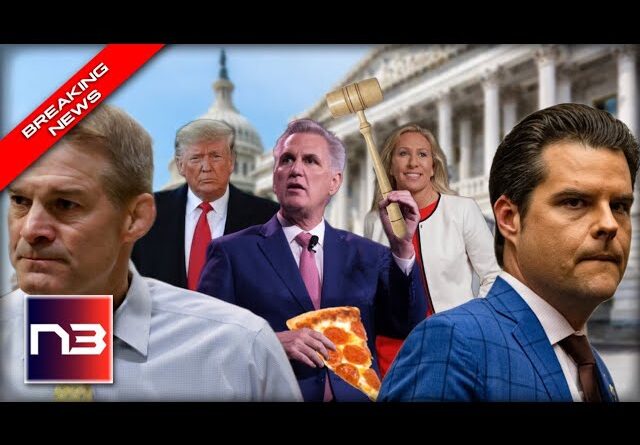 CHAOS: Desperate McCarthy Hosts “PIZZA PARTY” To Lure Votes After CIVIL WAR Breaks Out In DC