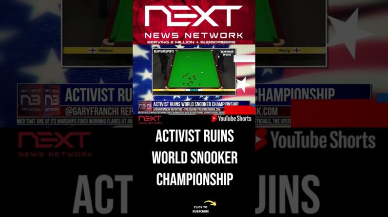 Activist Ruins World Snooker Championship #shorts