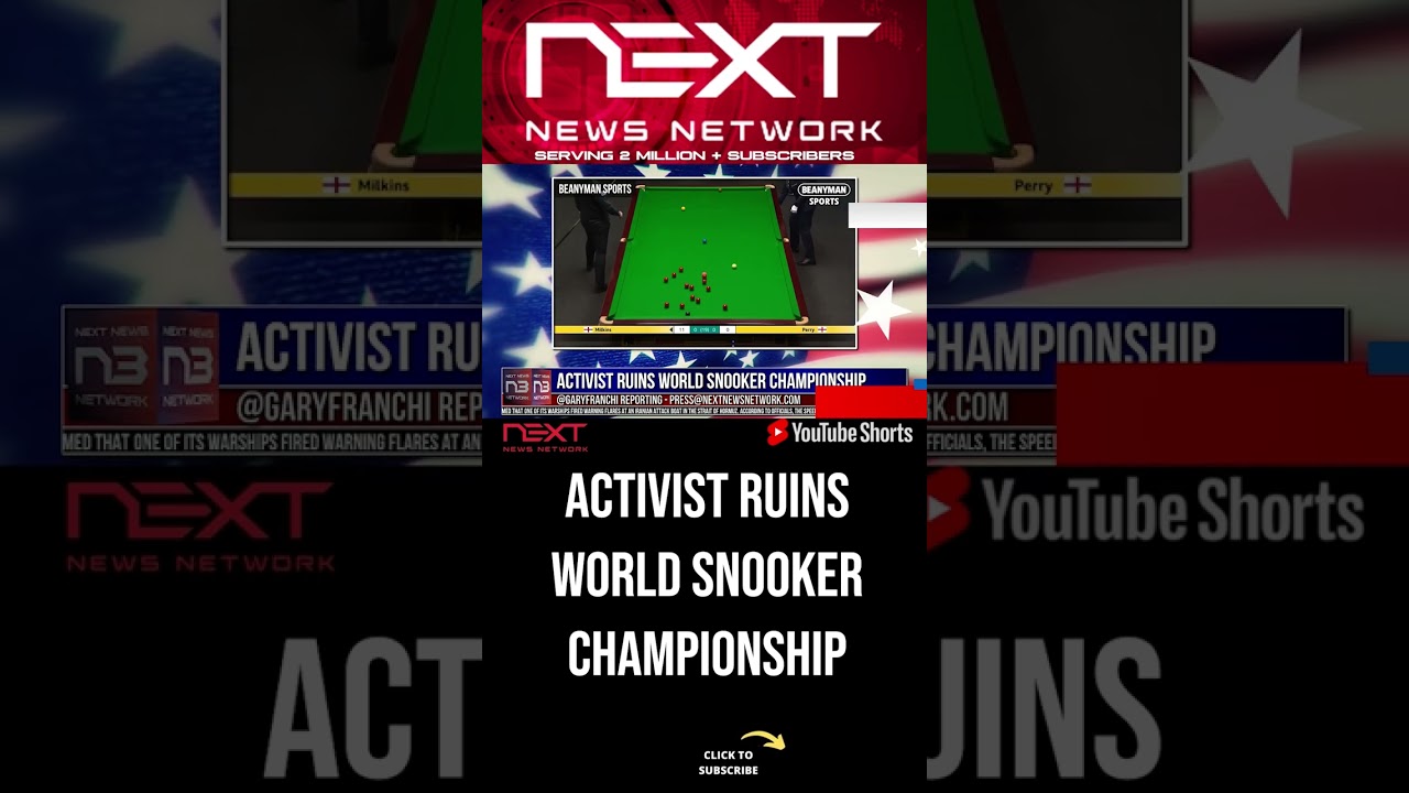 Activist Ruins World Snooker Championship #shorts