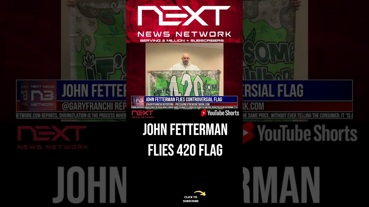 John Fetterman Flies Controversial Flag #shorts